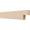Ekena Millwork 2in. W x 4in. H x 20in. L Chapel Hill Woodgrain TimberThane Rafter Tail, Primed Tan RFTUR02X04X20CHPRCPR - alternate 1